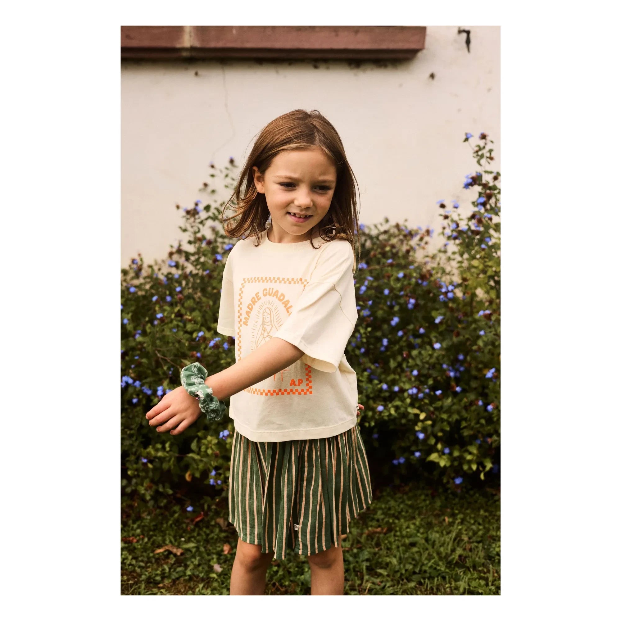 Arsène et Les Pipelettes - Madre Guadalupe Organic Cotton T-Shirt | Ecru