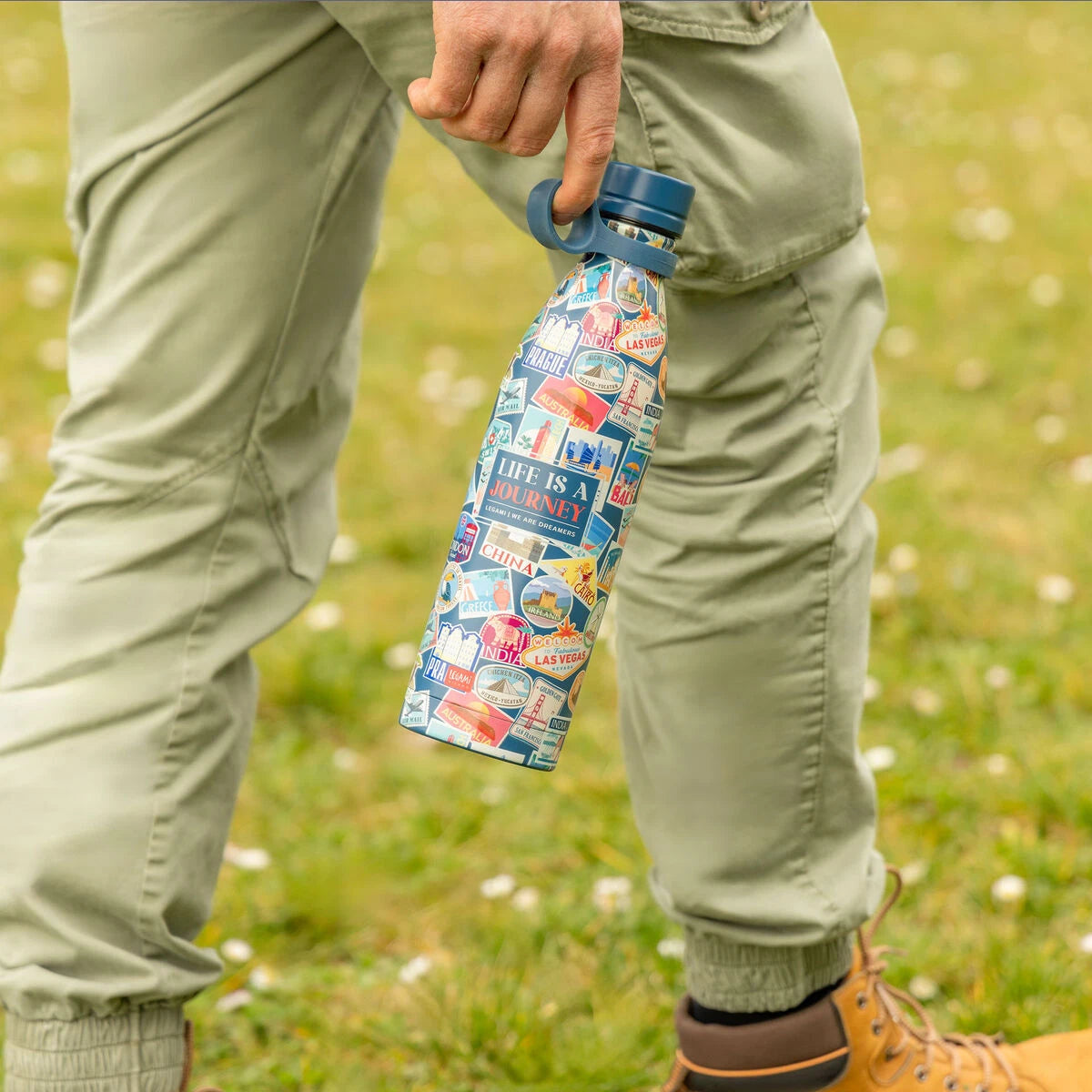 Legami - 800 ml Thermos - Travel Stickers - Hot & Cold