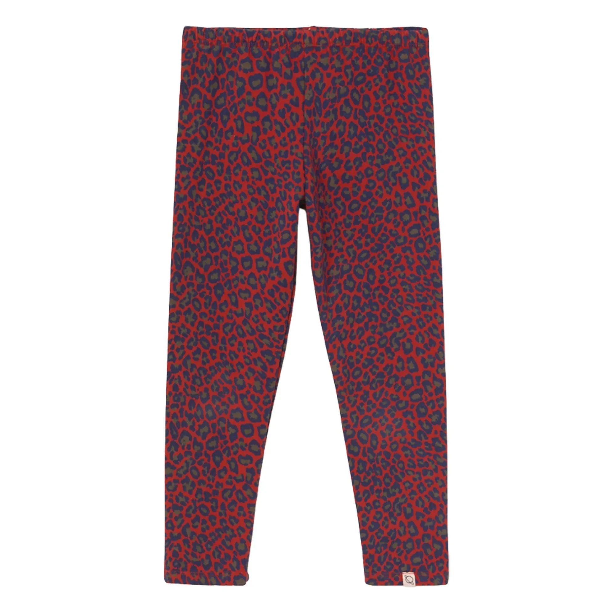 Cozmo - Organic Cotton Leopard Leggings | Red