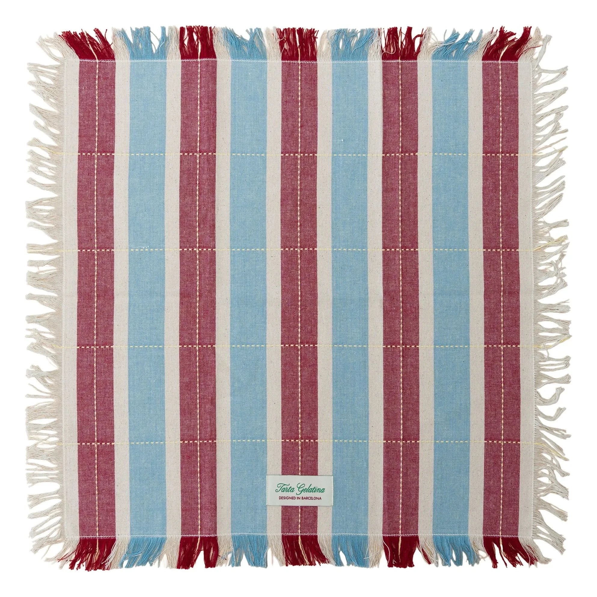 Tarta Gelatina - Organic Cotton Napkins - Set of 2 | Burgundy