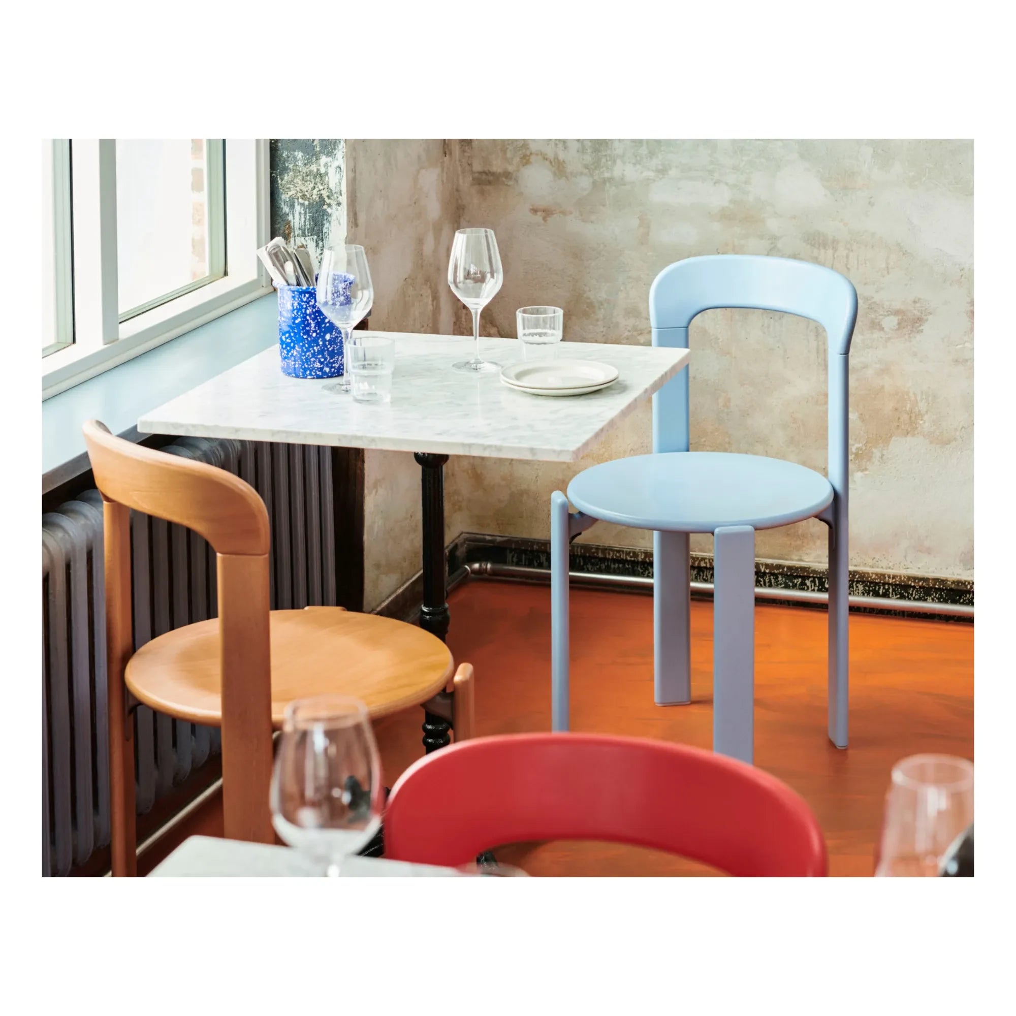 Hay - Rey Lake Wooden Chair - Bruno Rey | Orange