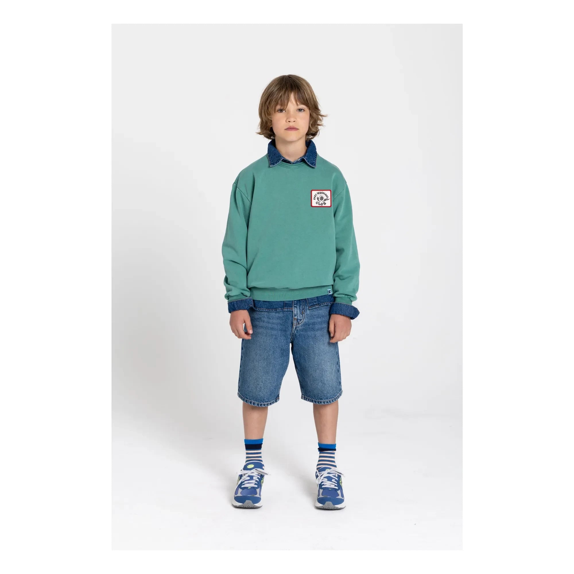 Hundred Pieces - Ryde Wheelers Organic Cotton Sweatshirt | Emerald Green