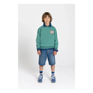 Hundred Pieces - Ryde Wheelers Organic Cotton Sweatshirt | Emerald Green