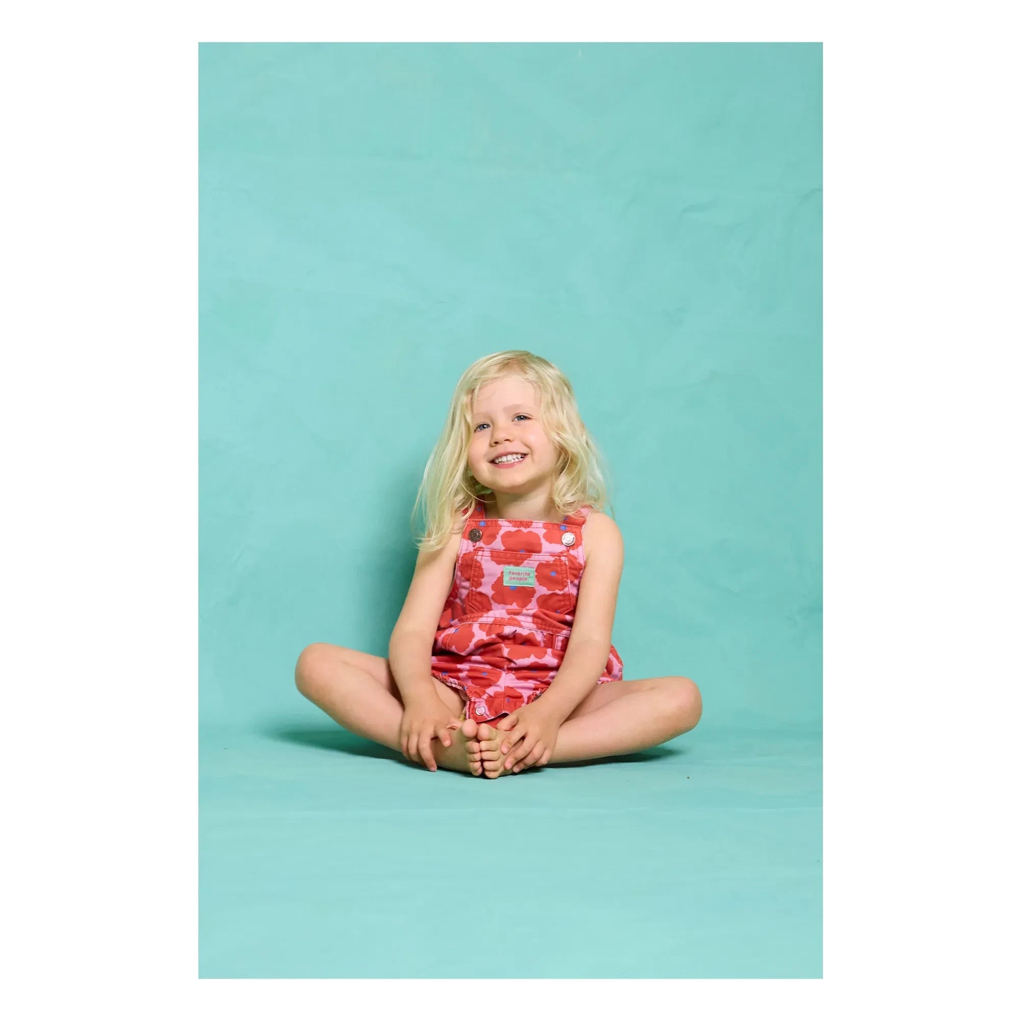 Favorite People - Neapolitan Floral Jumpsuit Shorts | Red