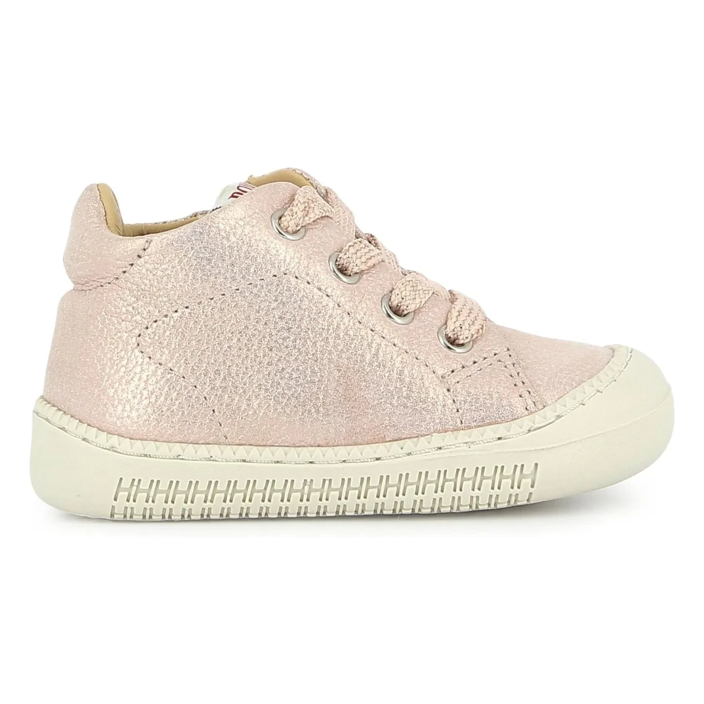 Pom d'Api - Glittery Collar Boots Walk | Powder Pink