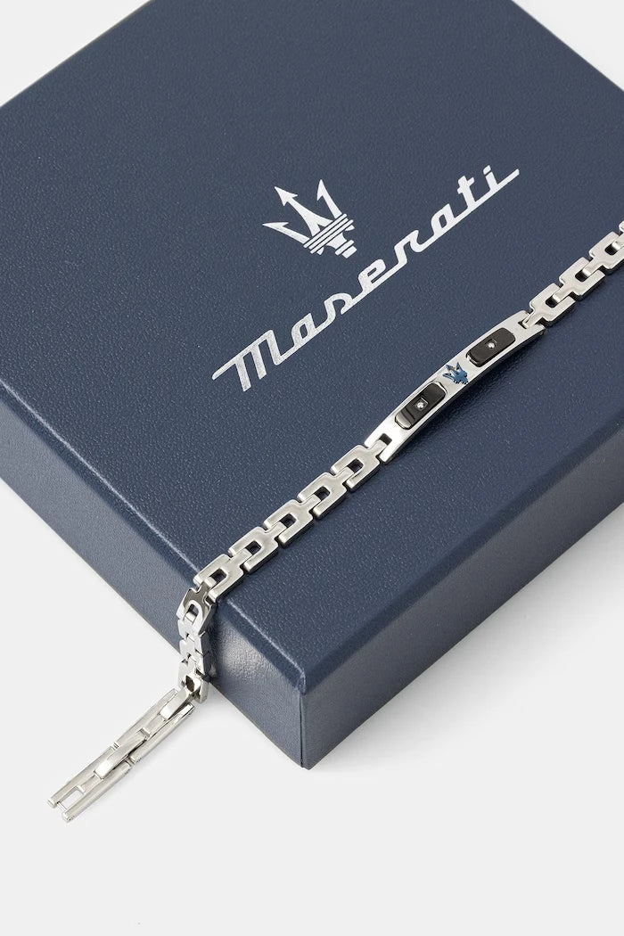 MASERATI erkek paslanmaz çelik elmaslı bileklik DIAMONDS