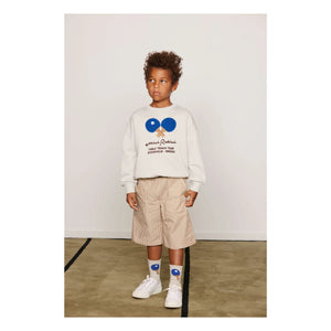 Mini Rodini - Organic Cotton Ping Pong Sweatshirt | Gray