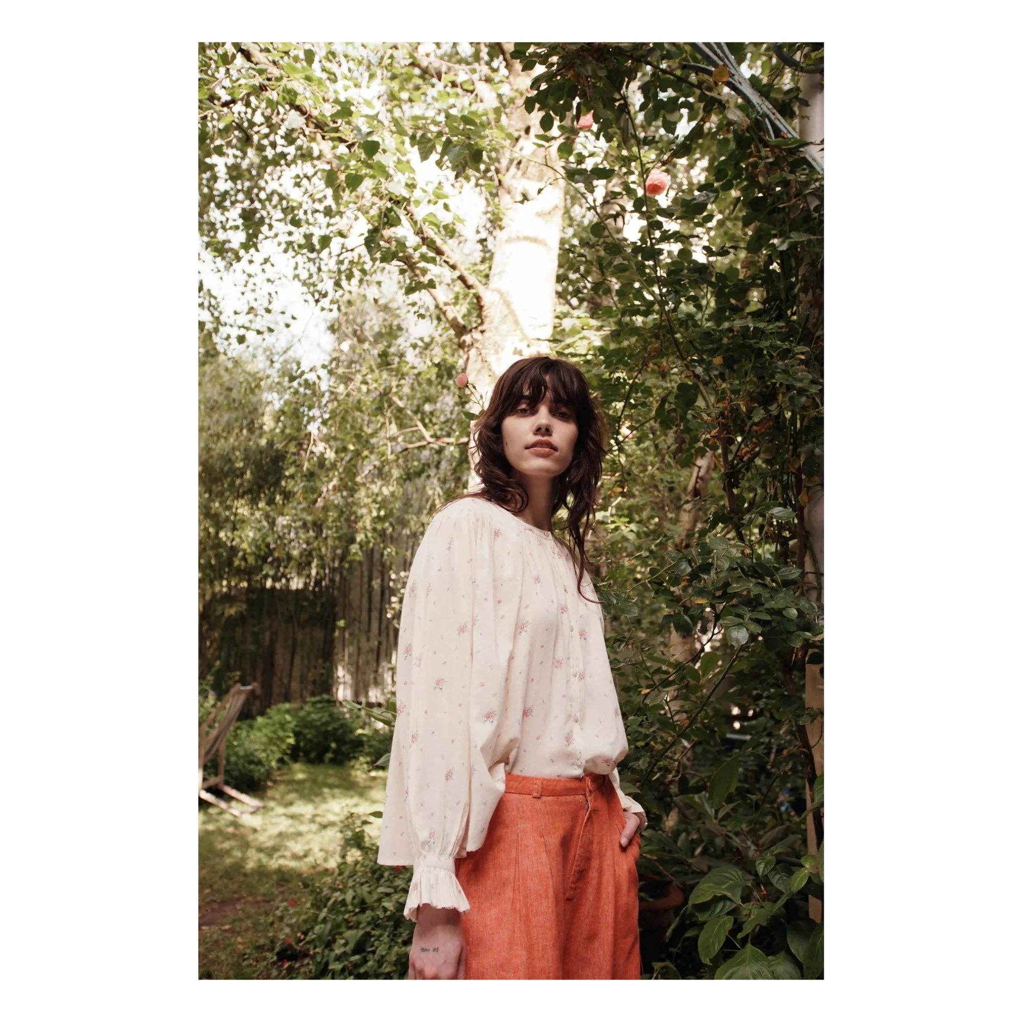 Emile et Ida - Dounia Organic Cotton Blouse | Cream