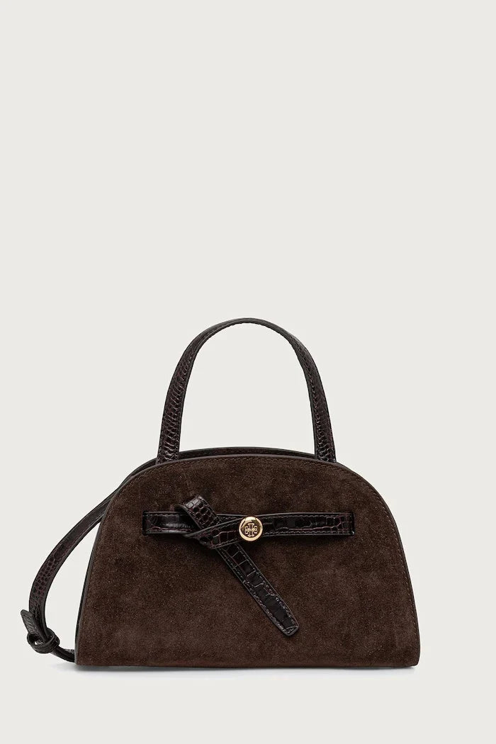 Tory Burch Romy Small Bauletto Kadın Süet Tote Çanta