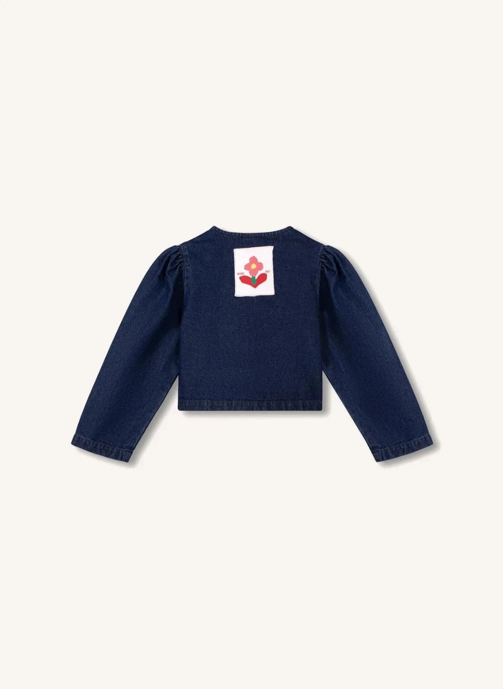 Wynken - Denim Ruffled Jacket | Dark Blue