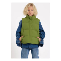 Hundred Pieces - Temper Recycled Fiber Sleeveless Down Jacket | Green