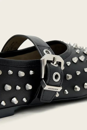 AllSaints Sabine Stud Shoe Deri Balerin