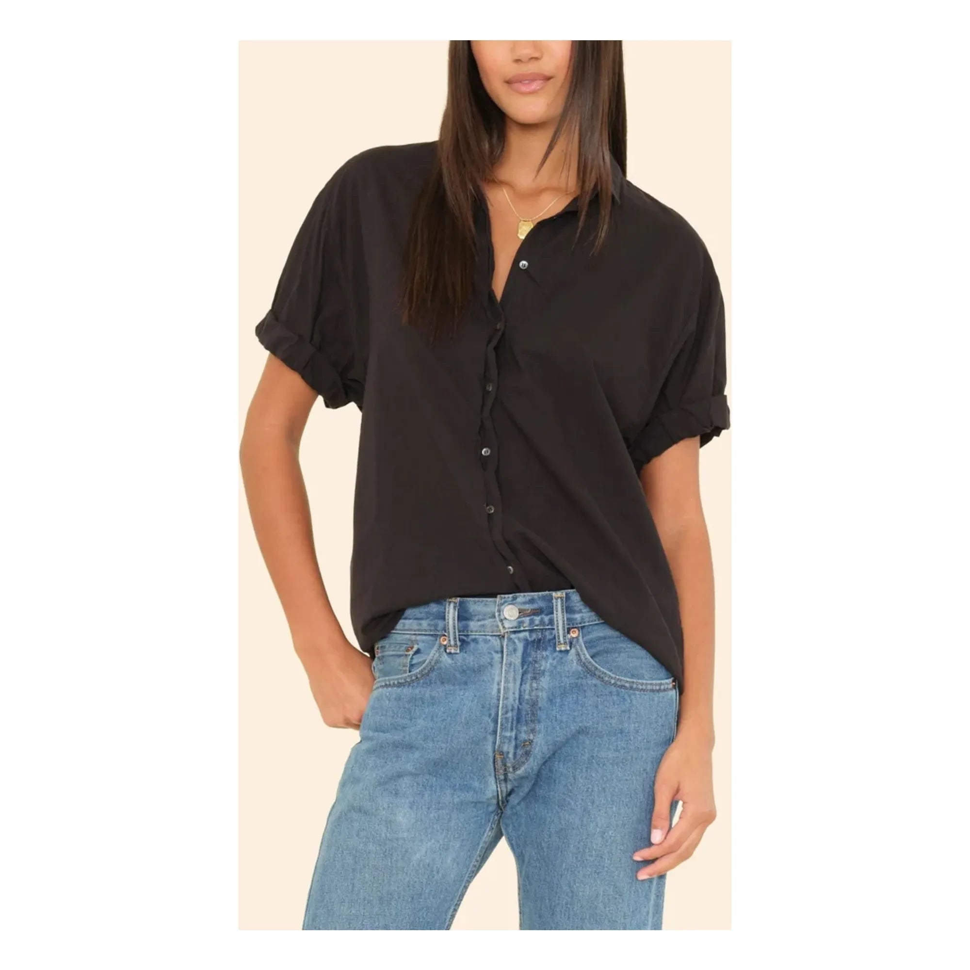 Xirena - Channing Cotton Poplin Shirt | Black