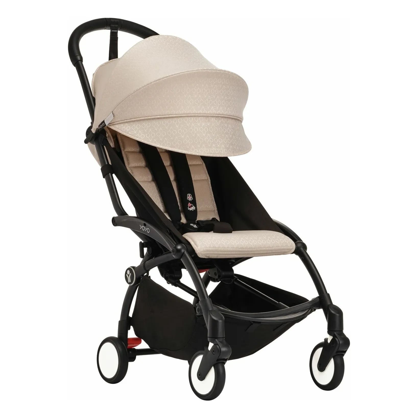 Stokke® - YOYO³ Bonpoint 6+ Baby Stroller with Black Frame | Beige
