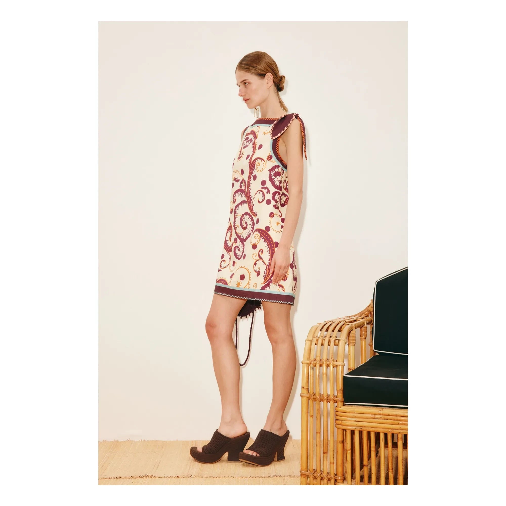 Alémais - Wilson silk and linen dress | Ivory