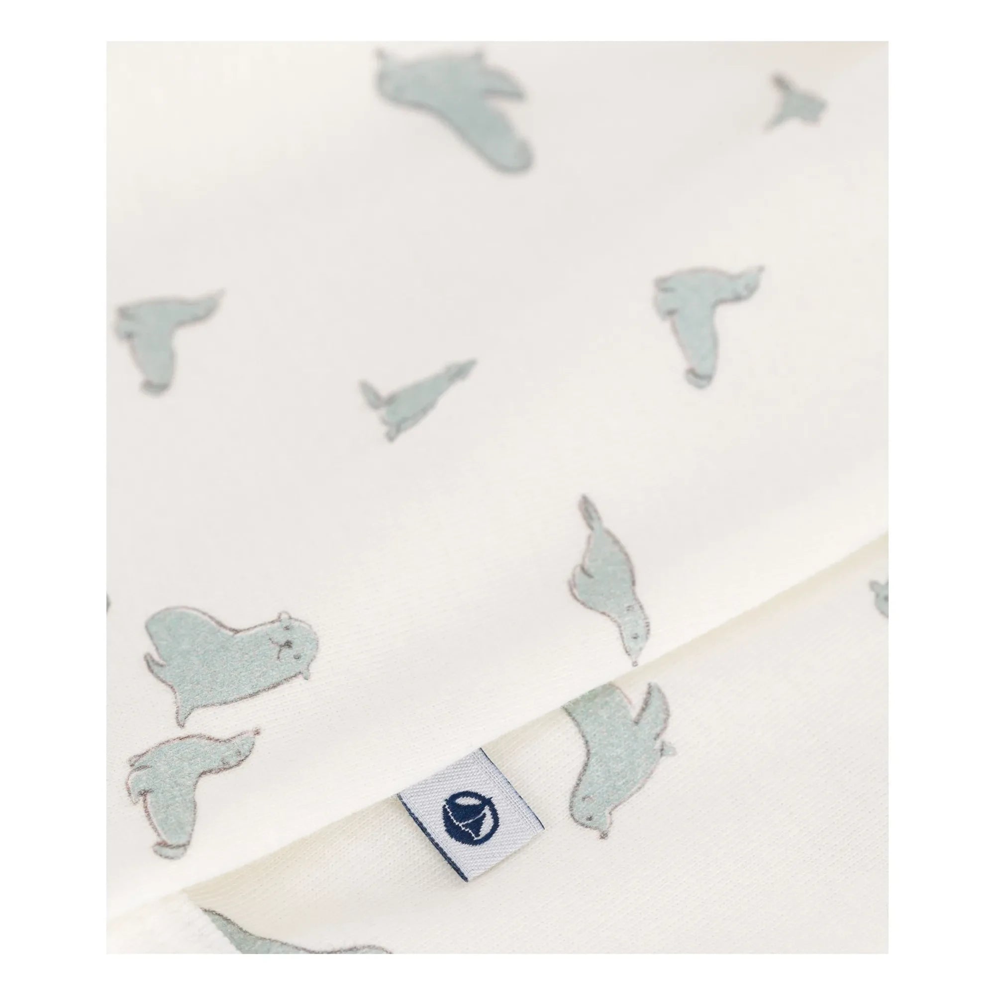 Petit Bateau - Barinou Organik Pamuklu Ayaklı Pijama | Ekru