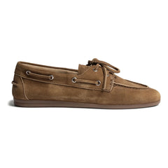 Posa - Suede Boat Shoes | Camel
