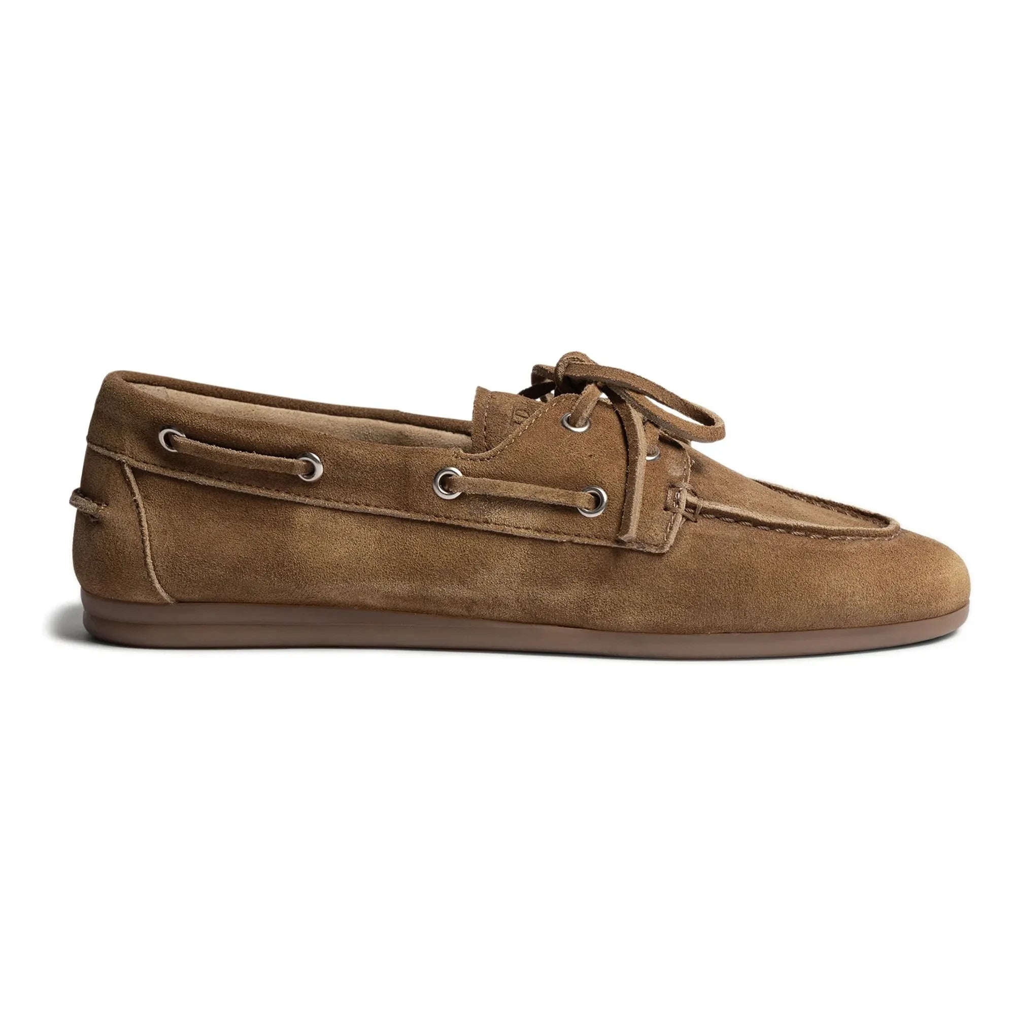 Posa - Suede Boat Shoes | Camel