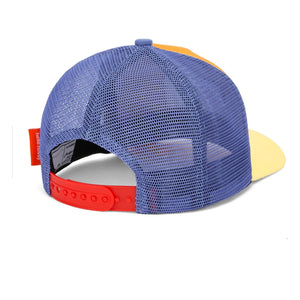 Hello Hossy - Trucker Mini Organic Cotton Curved Visor Hat | Camel