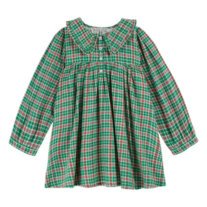 Emile et Ida - Carreaux Dress | Green