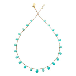 Ivarene - Henna necklace | Azure blue