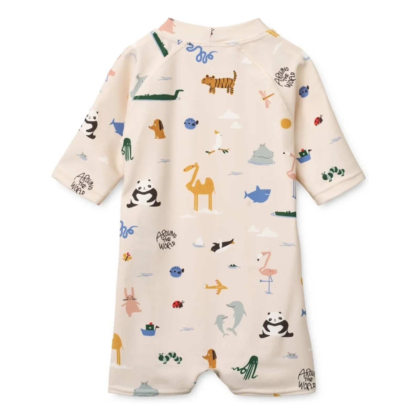 Liewood - Thor Animal UV Protection Swimsuit Recycled Fibers | Beige