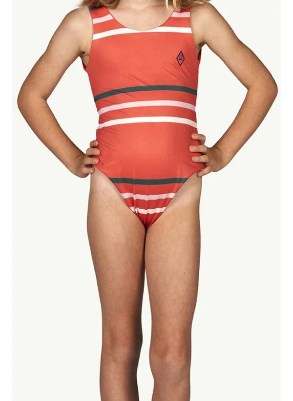 The Animals Observatory - Trout Recycled Polyester Swimsuit | Red