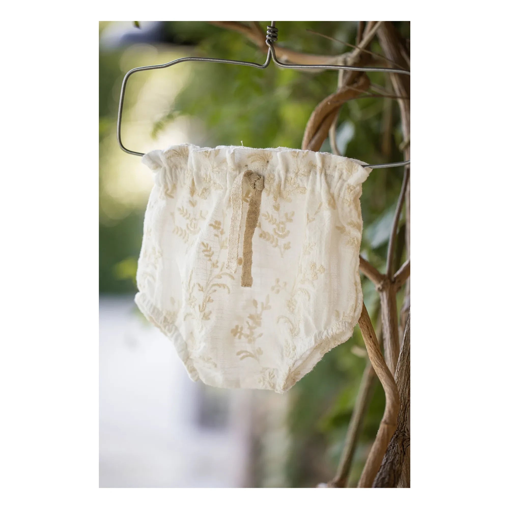 1+ in the family - Ulia Embroidered Bloomer | Ecru