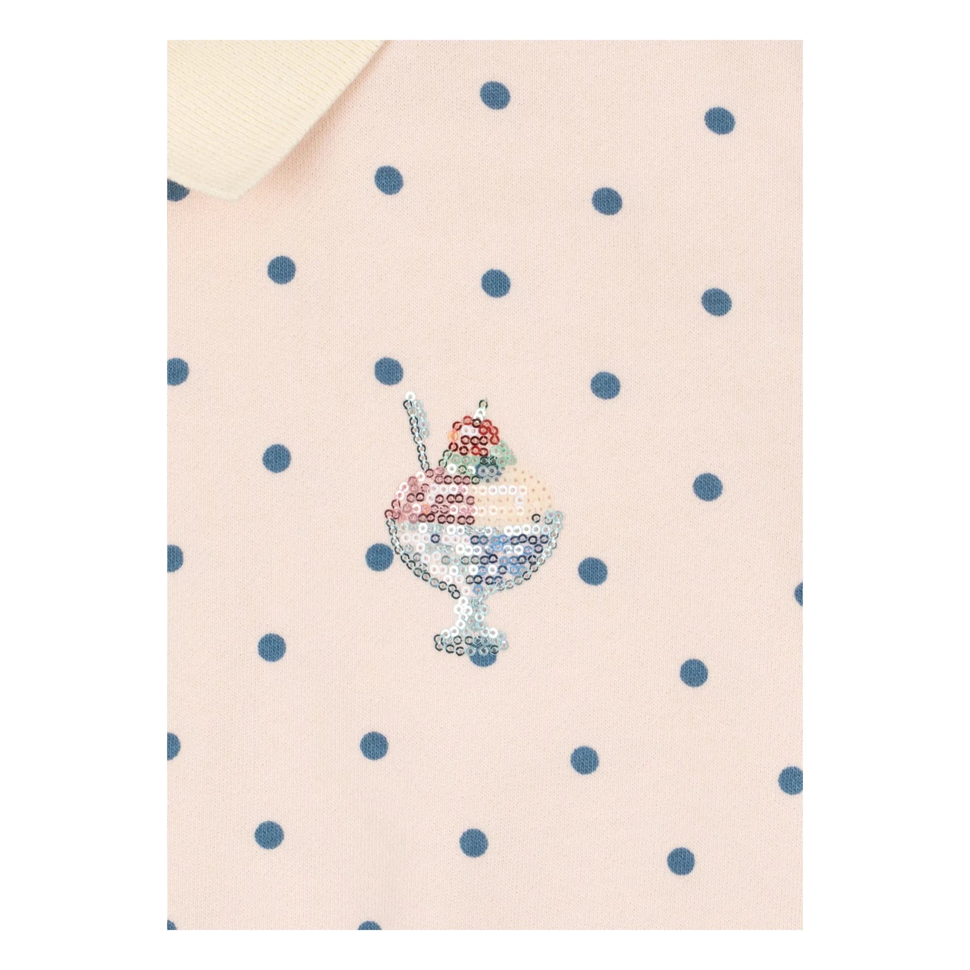Konges Sløjd - Polka Dot Sweat Polo | Light Pink