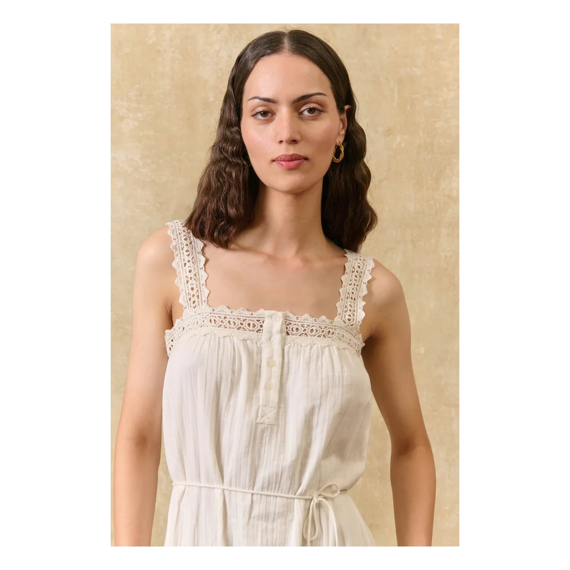 Louise Misha - Madera Organic Cotton Dress | Ecru