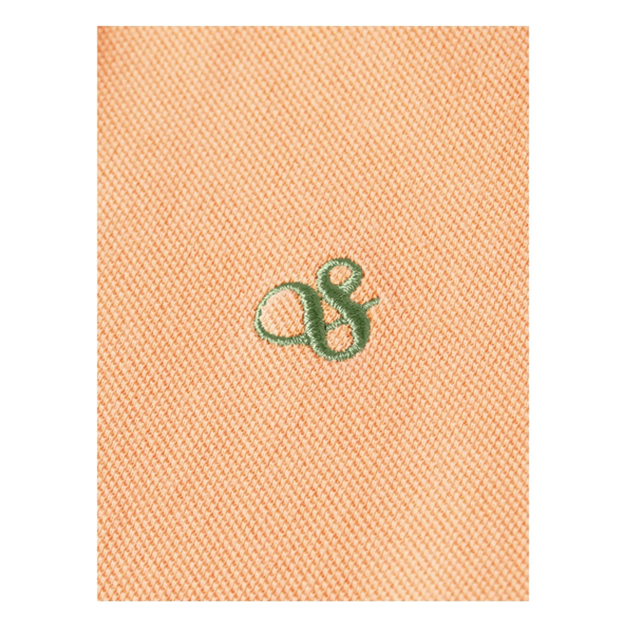 Scotch & Soda - Embroidered Logo Polo T-Shirt | Coral