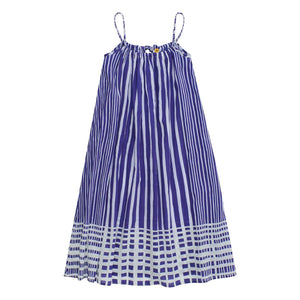 Maison Mangostan - Striped Dress | Blue