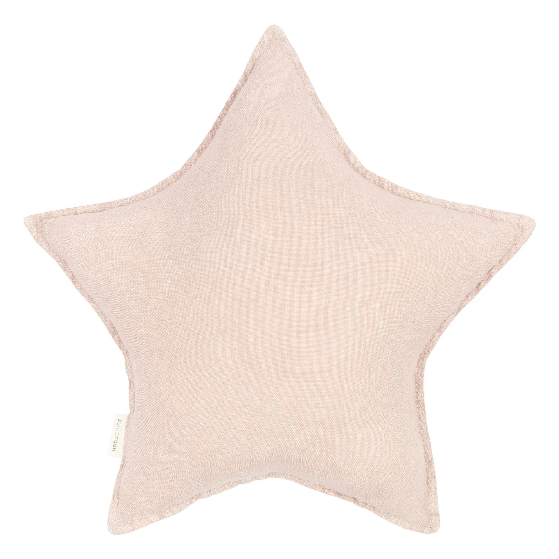 Nobodinoz - Etoile Cushion - French Linen | Light Pink