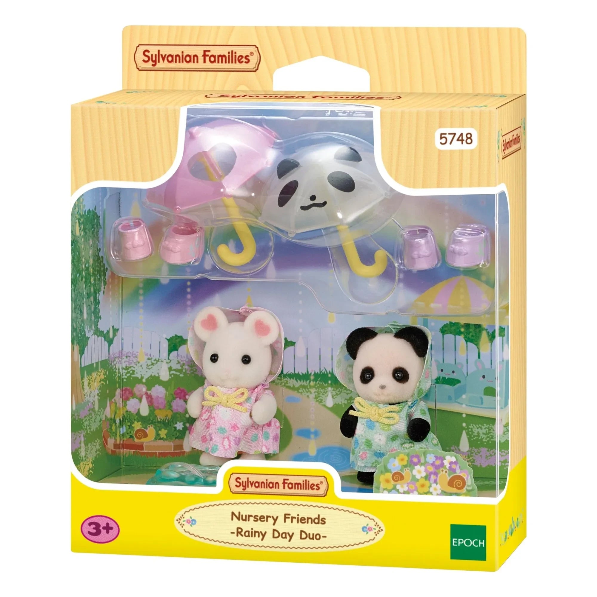 Sylvanian Families - Baby Twin with Raincoat