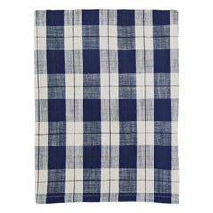 Madam Stoltz - Cotton Checkered Tablecloth | Blue