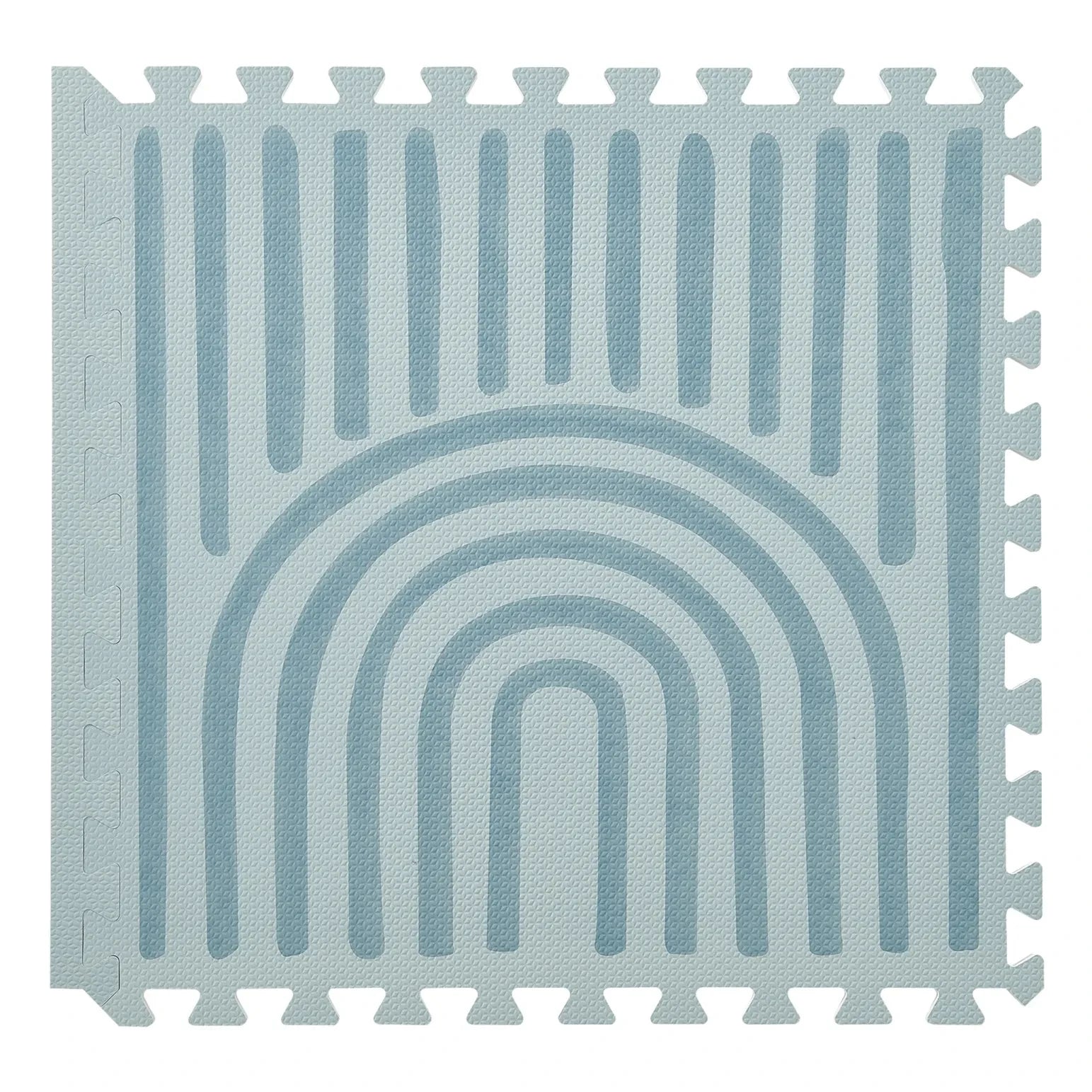 Toddlekind - Linear Modular Play Mat | Gray Blue