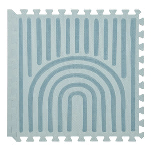 Toddlekind - Linear Modular Play Mat | Gray Blue