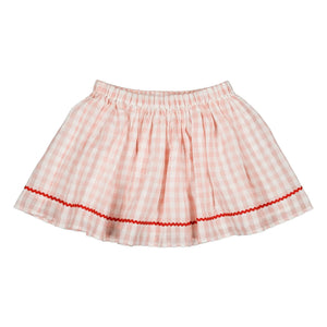 Louis Louise - Opéra Checked Skirt | Light Pink