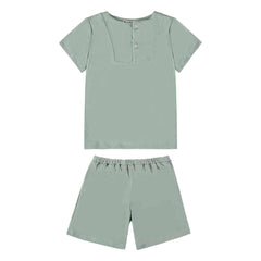 Risu Risu - Sonio Organic Cotton Pajama Shorts | Turquoise