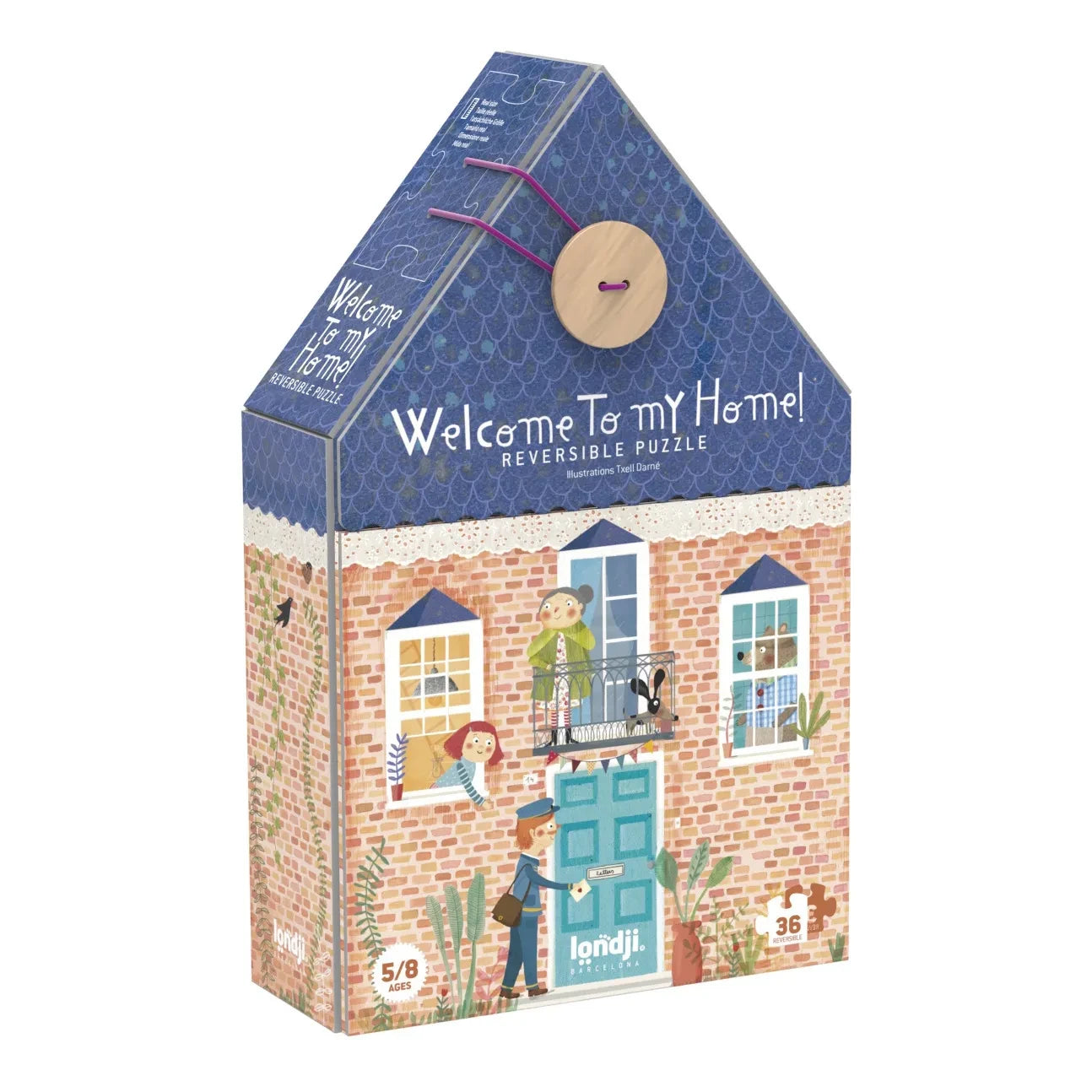 Londji - Double-Sided Welcome to My Home Puzzle - 36 Pieces