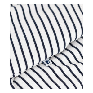 Petit Bateau - Long Hooded Romper | Navy Blue