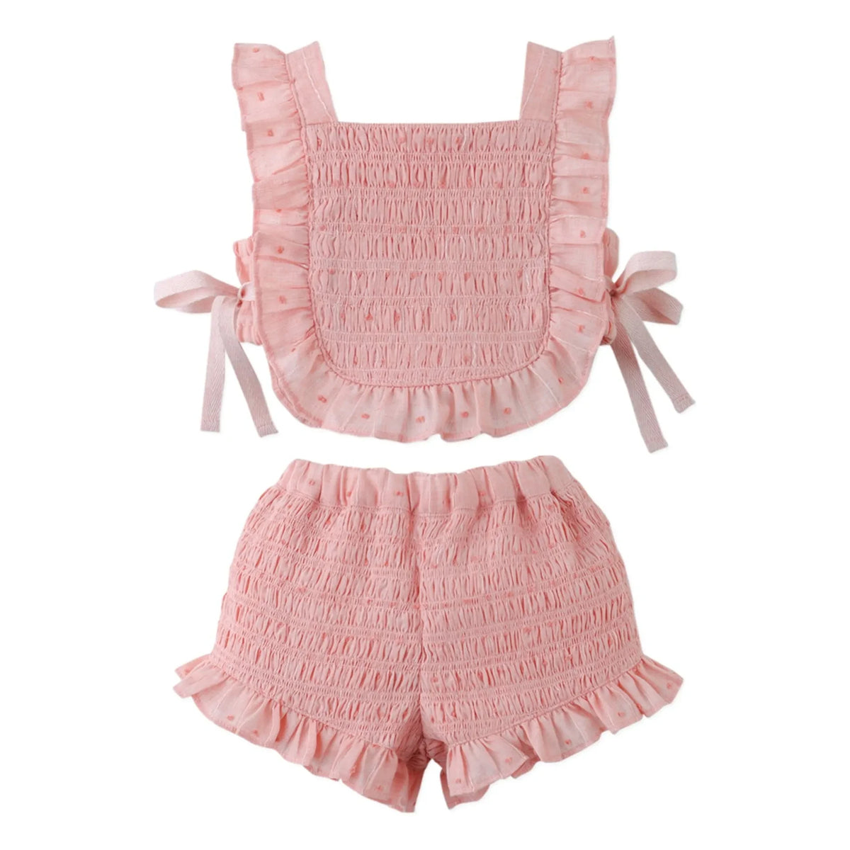Gingersnaps - Alexa Gathered Top and Shorts Set | Pink
