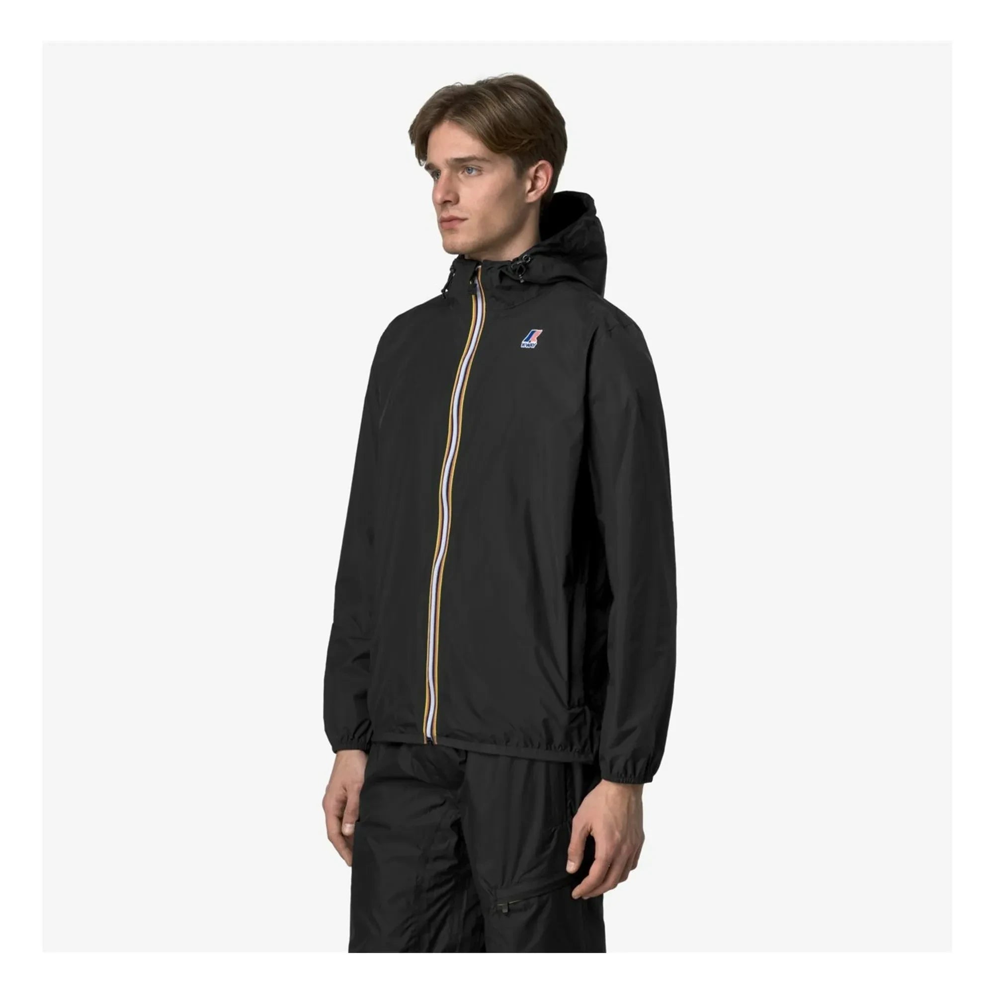 K-way - Windbreaker Le Vrai 4.0 Claude Ripstop Geri Dönüştürülmüş Elyaf | Siyah