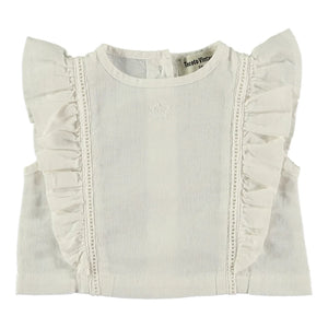 Tocoto Vintage - Top Baby Ruffle | White