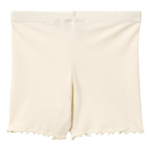 Wheat - Cine-Ribbed Organic Cotton Shorts | Cream
