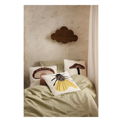 Ferm Living Kids - İşlemeli Mantar Yastık