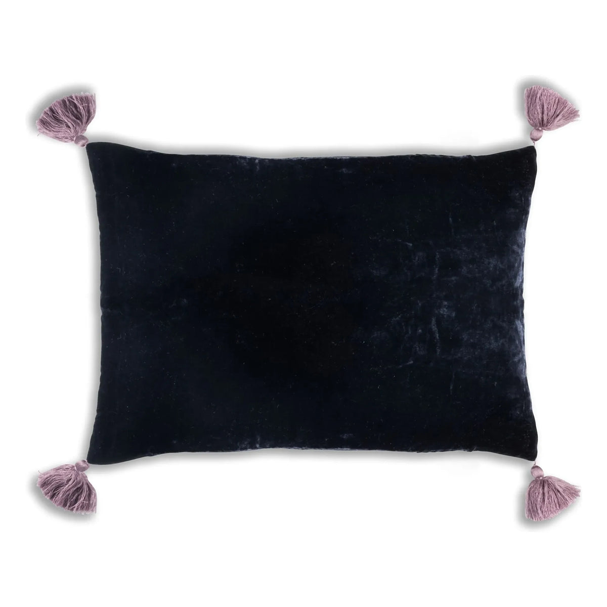 Le Monde Sauvage - Goa Silk Velvet Pillowcase | Night Blue