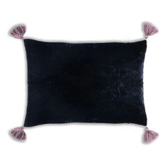 Le Monde Sauvage - Goa Silk Velvet Pillowcase | Night Blue