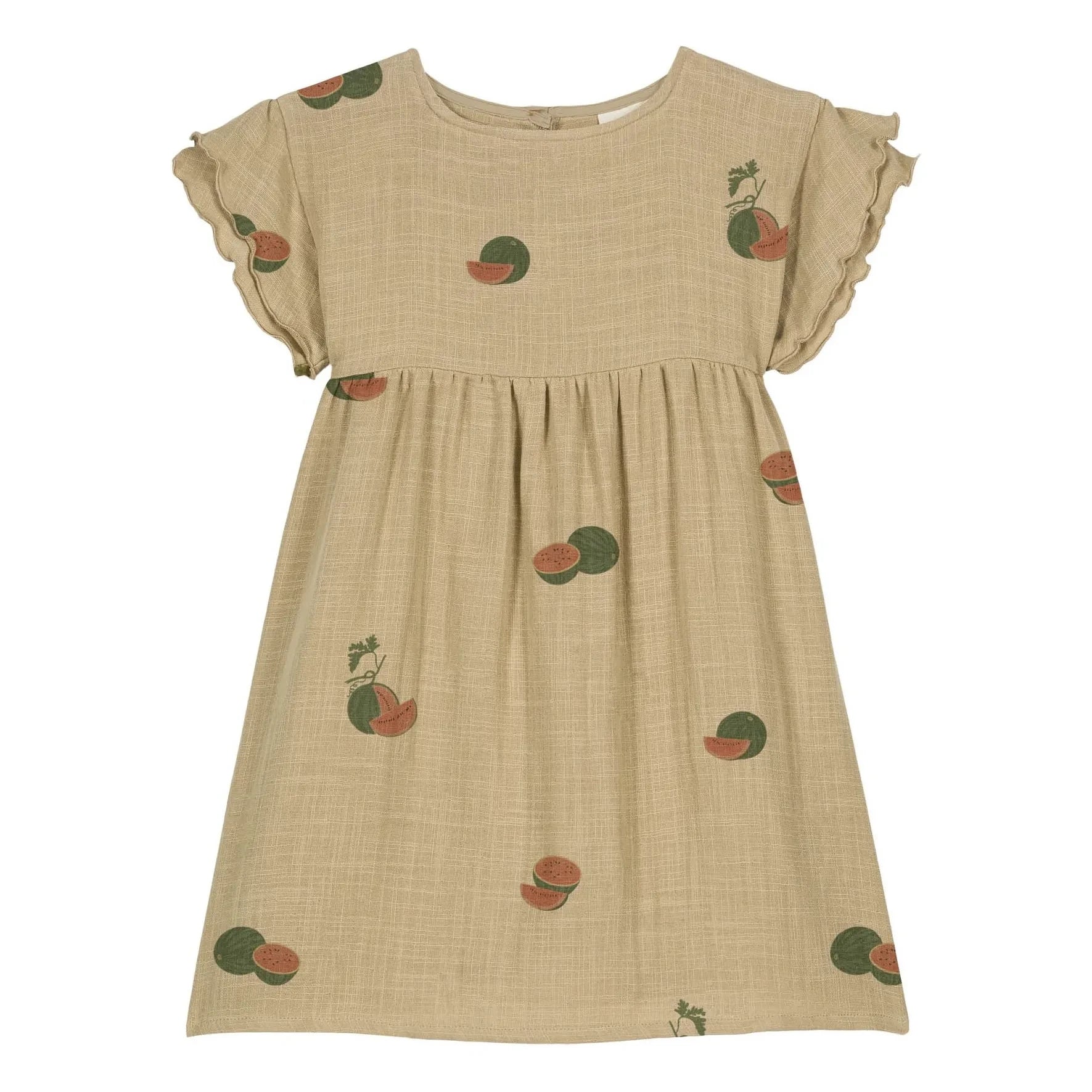 Studio Bohème - Cousine Watermelon Dress Organic Cotton Gauze | Sage