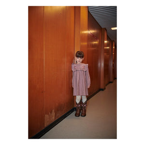 Copenhagen Colors - Embroidered Checked Dress | Pink